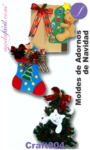 Imagen Descarga de Moldes en Foamy y Fieltro para Navidad craft004 -  Modafacil