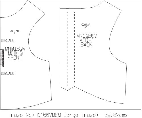 Imagen patrones modelo de Camiseta para Mascotas mn0160v