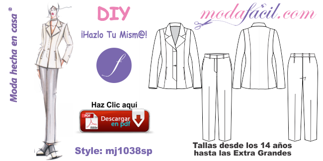 Bello Conjunto Casual de Blazer & Pantalón MJ1038sp – Modafacil DIY