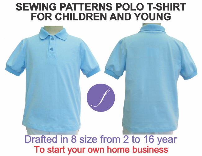 Polo T-Shirt Sewing Pattern for boys and girls