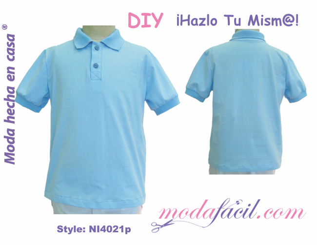 Moldes de Camiseta Polo Infantil Ni4021p